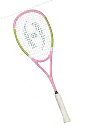 Harrow 66051119 2016 Vapor Prep Squash Racquet, Pink/Lime/White