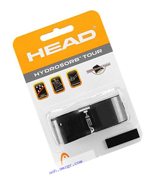 Head HydroSorb Tour Replacement Grip, Black - 1 Pack
