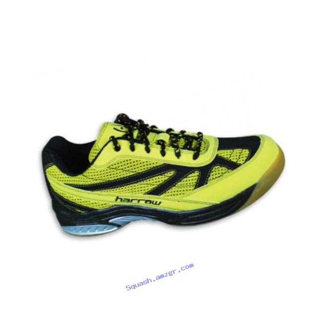 Harrow Sneak Indoor Court Shoe, 12, Yellow/Black